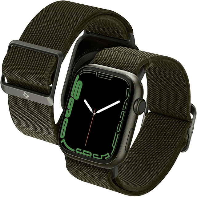 Correa Nylon Spigen Compatible Con Apple Watch Serie 4 5 6 Se 1/2 44mm Khaki