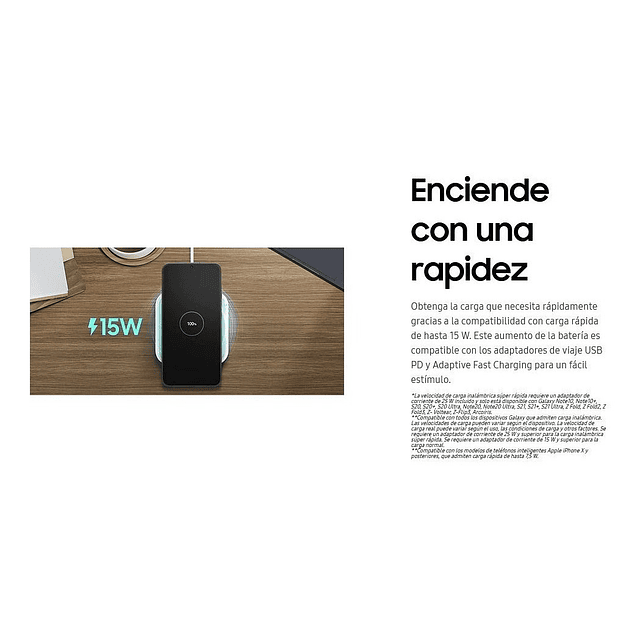 Cargador Inalámbrico Samsung 15w Para Galaxy Z Flip3 Flip 3