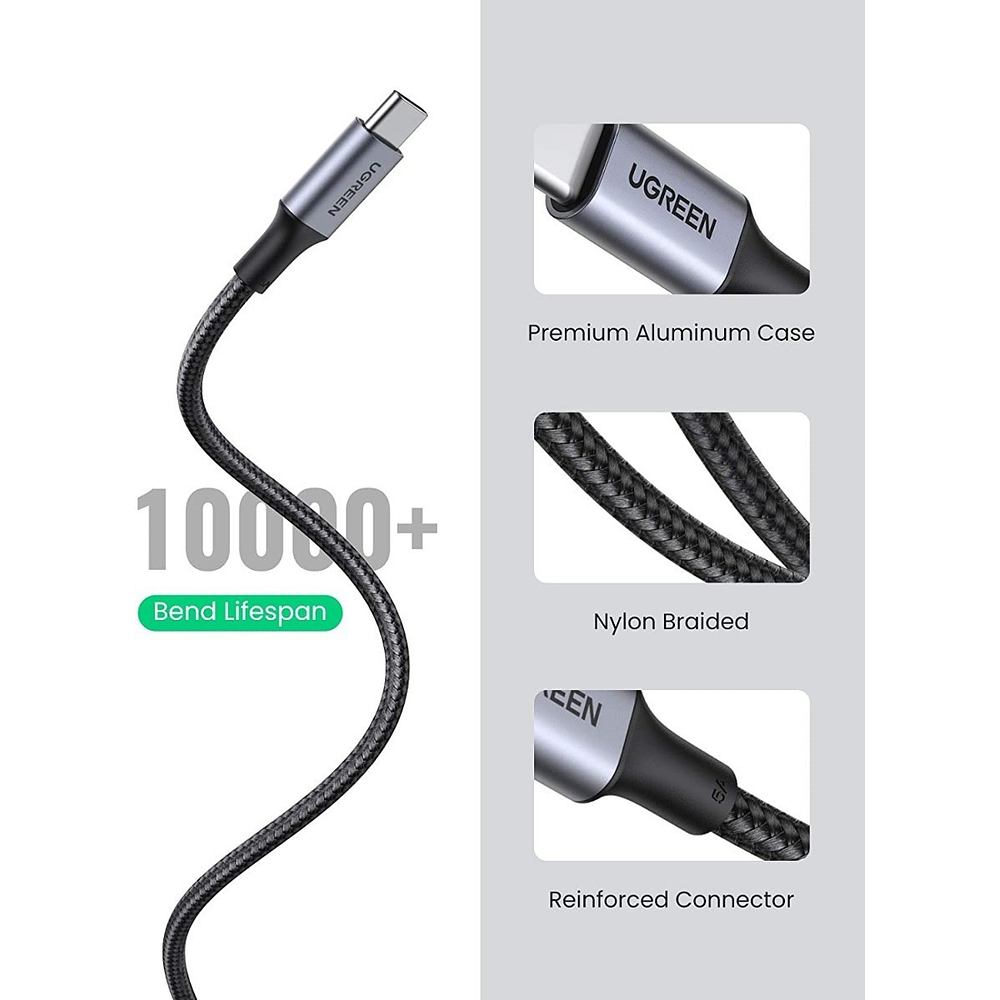 Cable Ugreen Usb-c 100w 2m Para Macbook Pro 14 A2442 M1 3