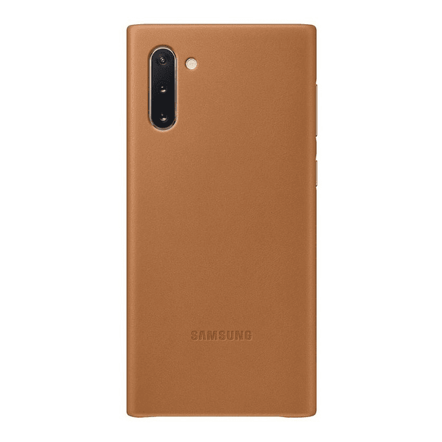 Samsung Leather Cover Case Para Galaxy Note 10 Normal Marrón