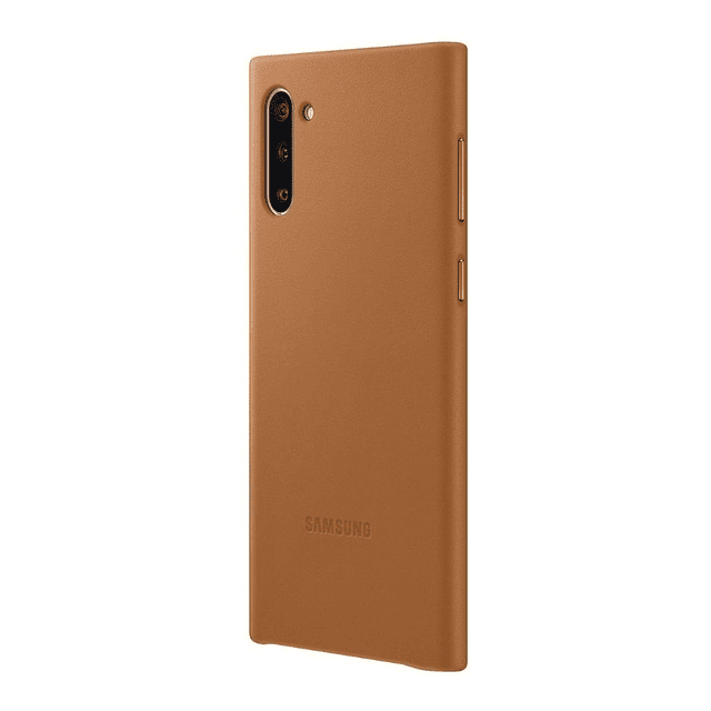 Samsung Leather Cover Case Para Galaxy Note 10 Normal Marrón