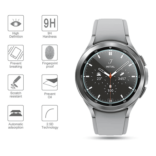 Mica Protector Pantalla Suoman 4pack Para Galaxy Watch4 42mm