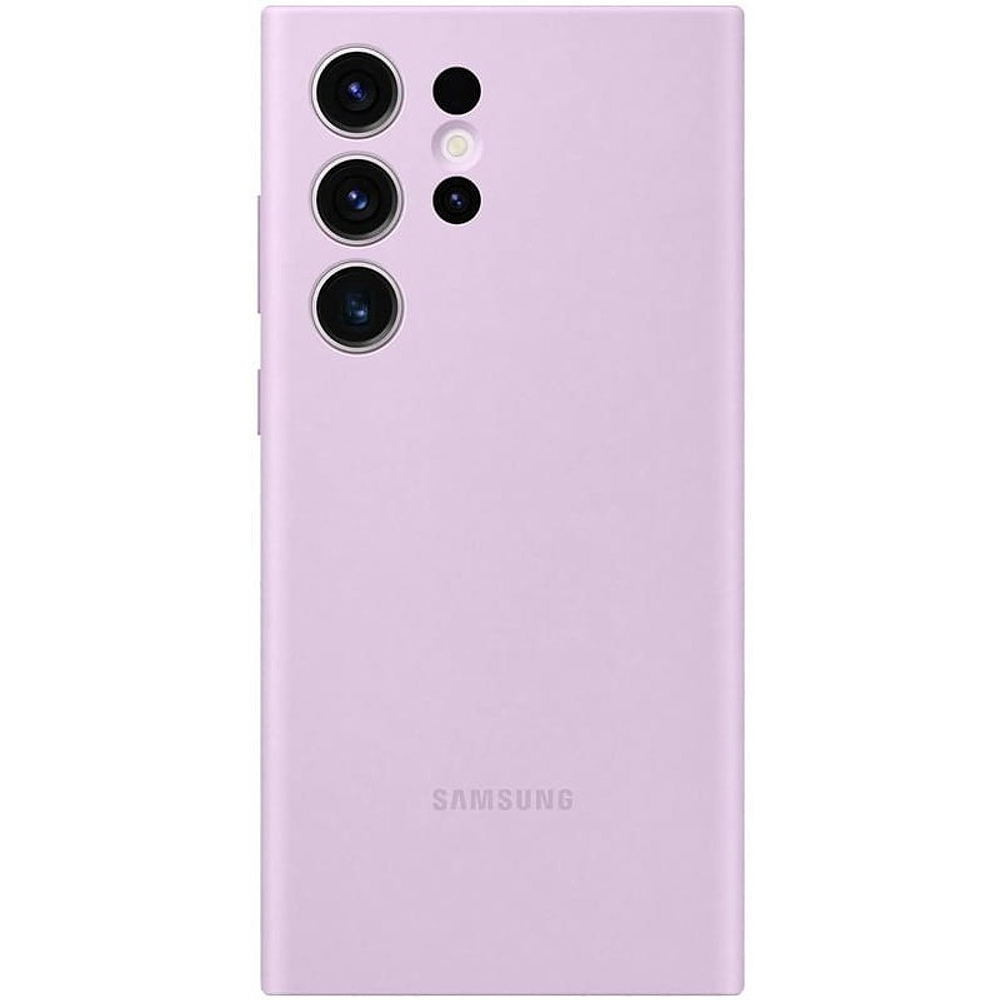 Case Samsung Silicone Cover Case Para Galaxy S23 Ultra Lila 1