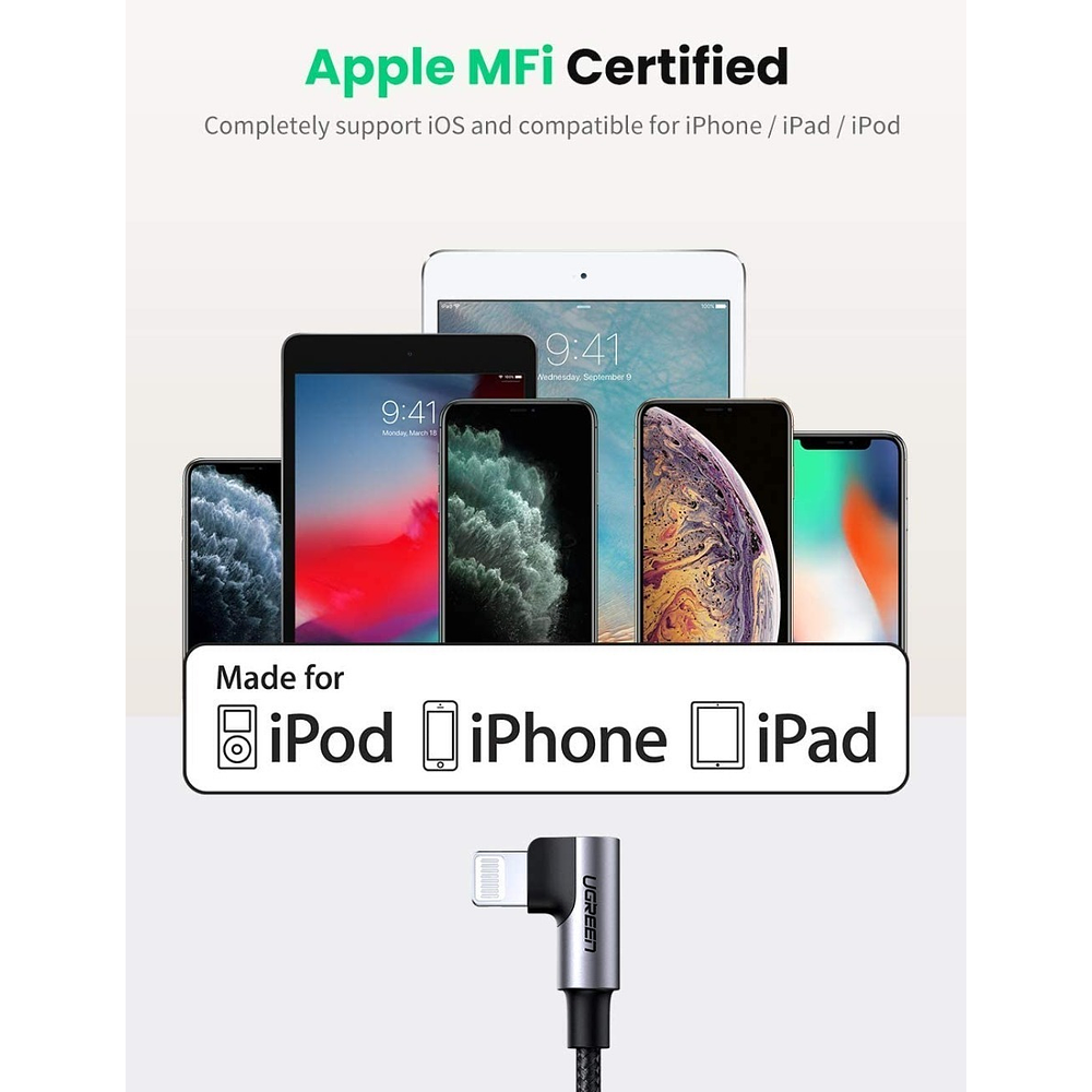 Ugreen Cable Lightning 2m Usb C Para iPhone 8 Normal Se 2020 3