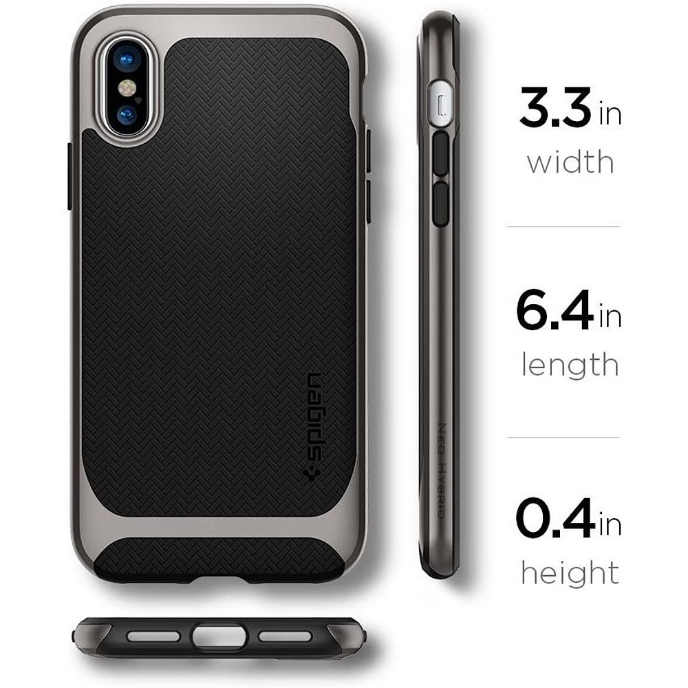 Case Protector Spigen Neo Hybrid  Para iPhone X 6