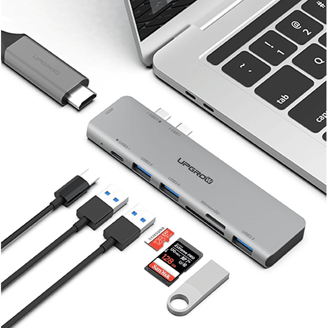 Adaptador Hub Upgrow Usb C Hdmi Para Macbook Air M1 A2337