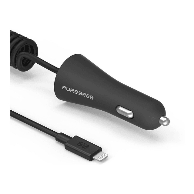 Cargador De Auto Puregear 12w Para iPhone 5/ 5s/ 6/ 6s/ Plus