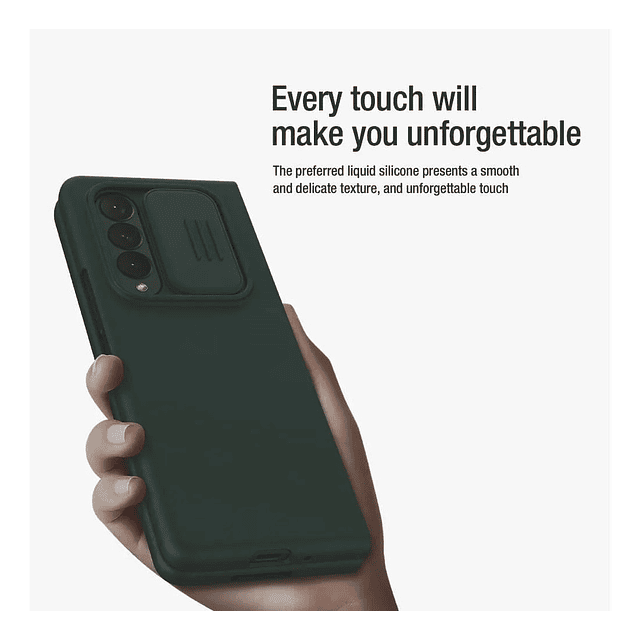 Nillkin Silicone Case Para Galaxy Z Fold3 Fold 3 Verde