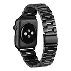 Correa Acero Platinum Compatible Con Apple Watch 38mm Negro 1