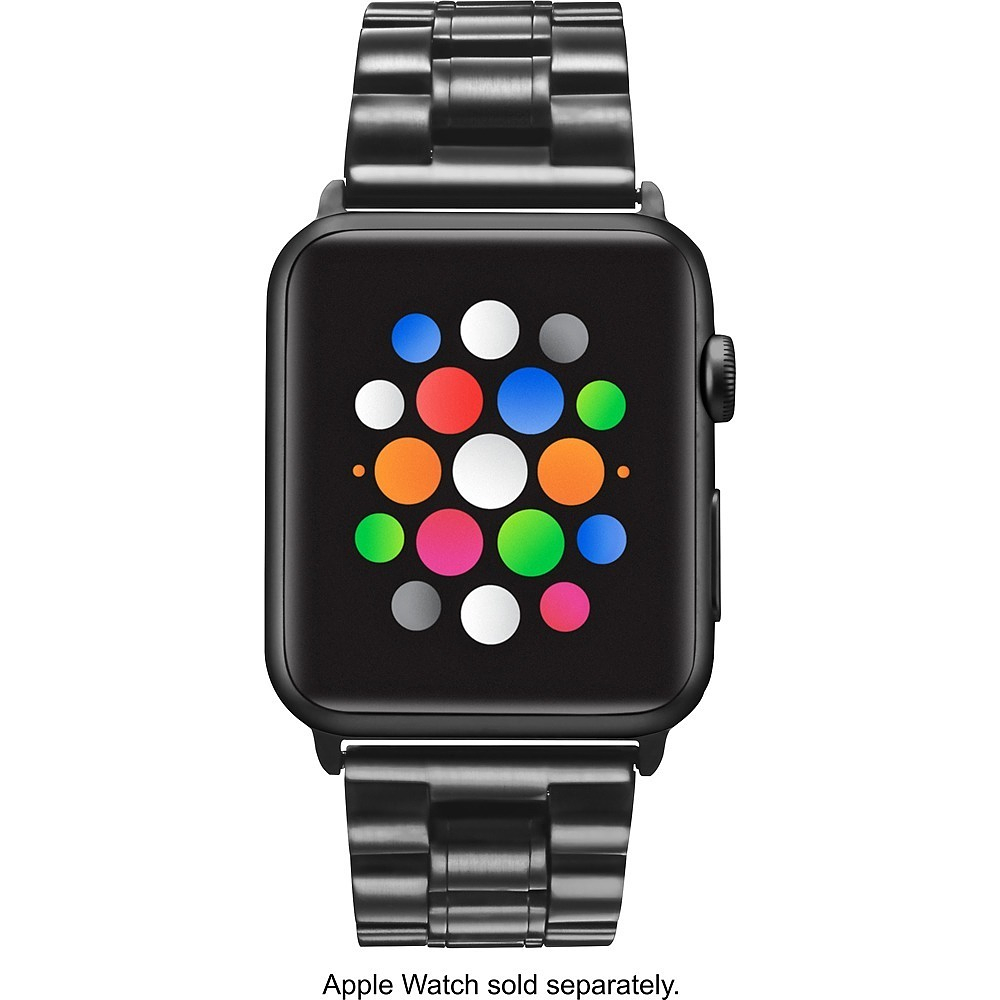 Correa Acero Platinum Compatible Con Apple Watch 38mm Negro 5