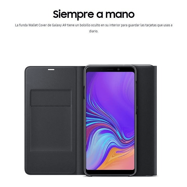 Samsung Flip Wallet Cover Para Galaxy A9 2018