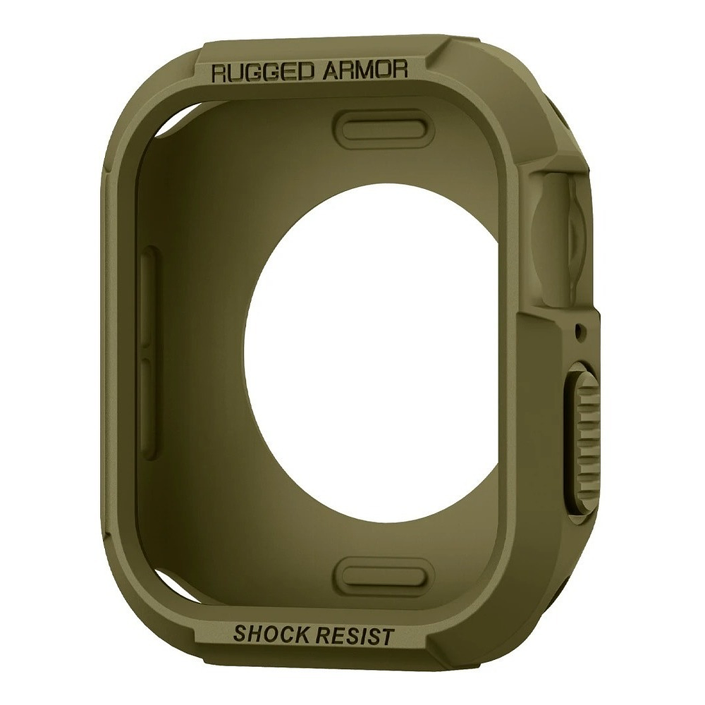 Case Spigen Rugged Armor Compatible Con Apple Watch 45mm Serie 7 8 9 Verde Militar 5