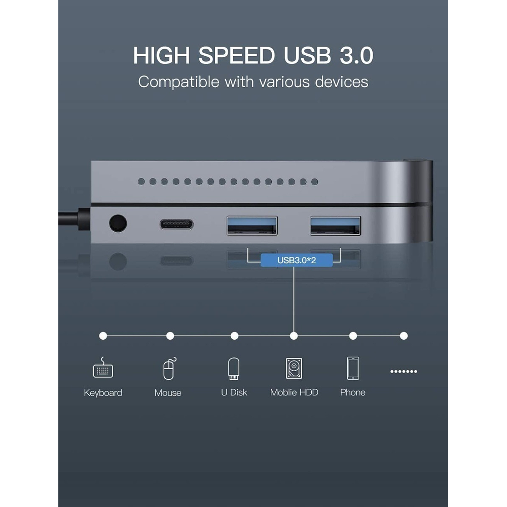 Hub Baseus Adaptador Usb C Hdmi Para Galaxy Tab S5e T720 2