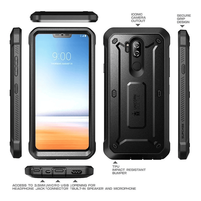 Case Supcase Ub Pro Para LG G7 Thinq (2018) Protector 360°