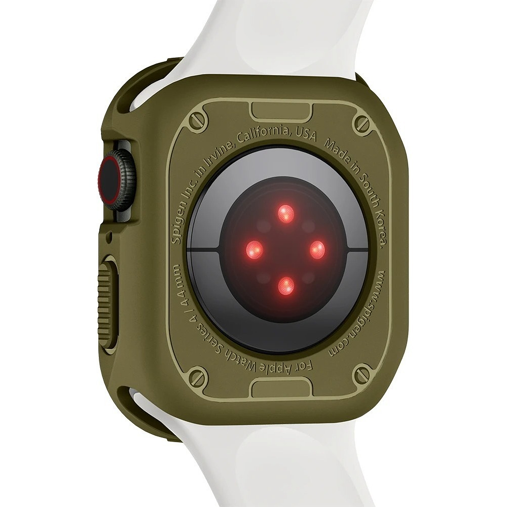 Case Spigen Rugged Armor Compatible Con Apple Watch 45mm Serie 7 8 9 Verde Militar 8