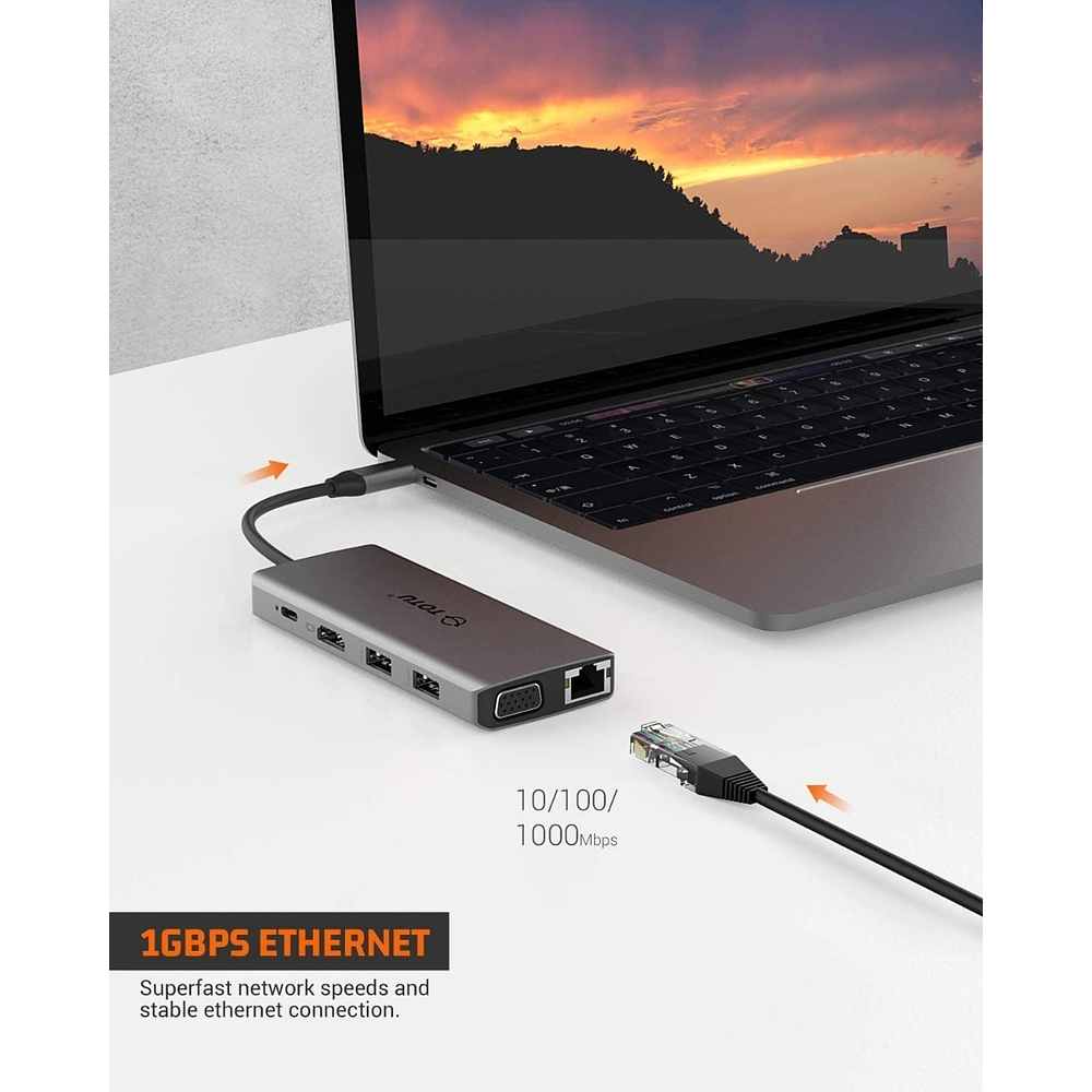 Adaptador Hub Totu 11en1 Usb C Para Macbook Pro M1 M2 A2338 3