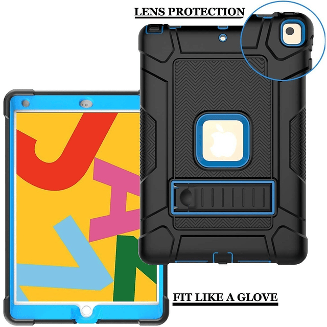 Case Ltrop 360° Para iPad 10.2 8gen 2020 A2270 A2429 + Glass