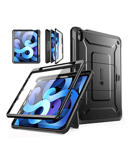 Case Supcase UB Pro 360° Para iPad Air 4 (2020) / iPad Air 5 (2022) A2324 A2325 A2588 A2589 A2316 A2072 Color Negro