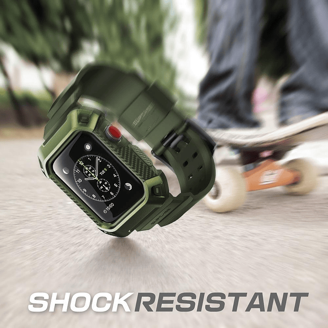 Case Y Correa Supcase Compatible Con Apple Watch 38mm Verde