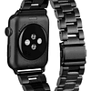 Correa Acero Platinum Compatible Con Apple Watch 41mm Negro