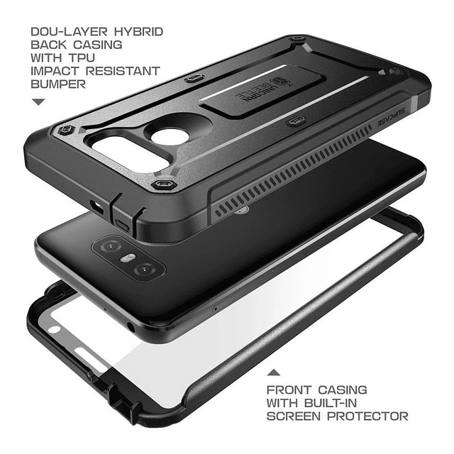 Case Supcase Ub Pro Para LG G6 (2017) Protector 360° Negro