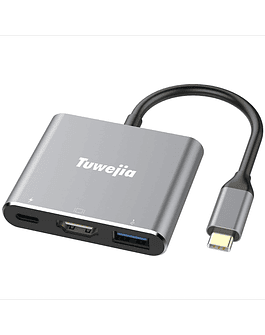 Adaptador Hub Tuwejia Usb C Hdmi Para Macbook Air 13.6 M2 A2681