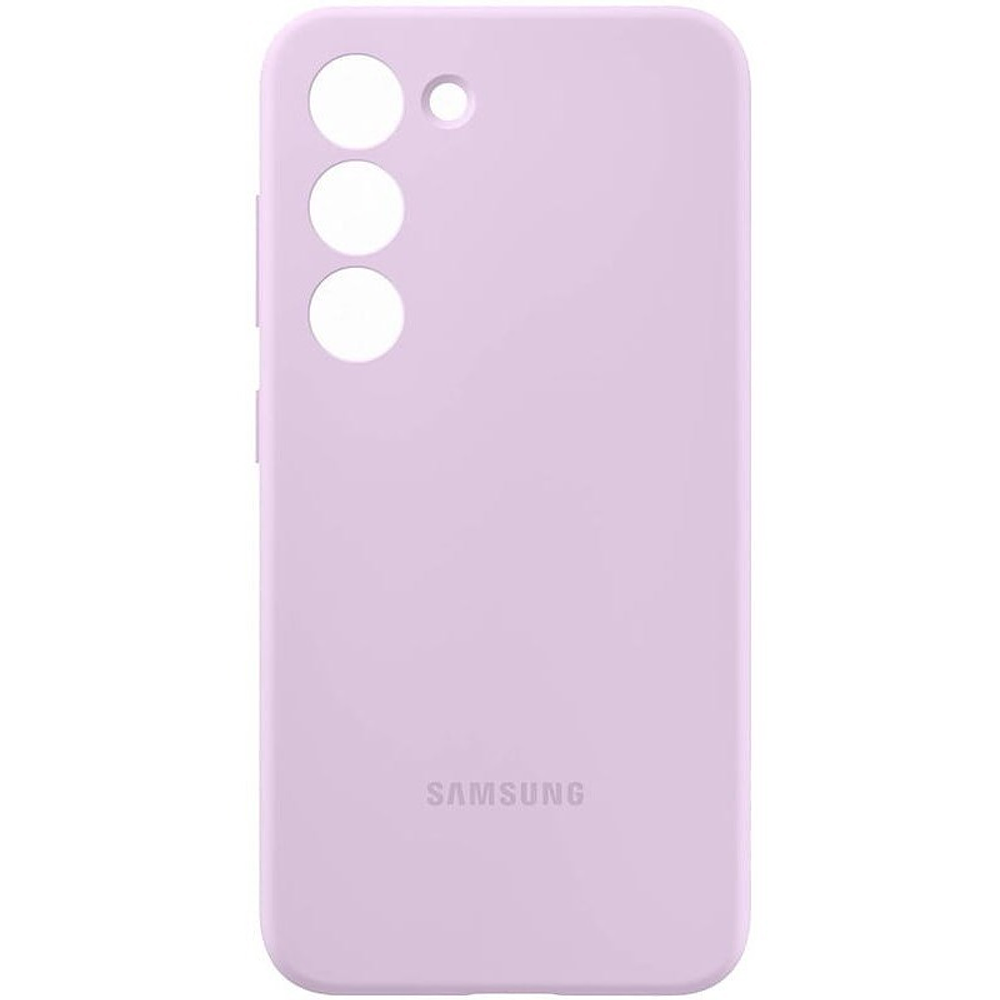 Case Samsung Silicone Cover Case Para Galaxy S23 Normal Lila 3