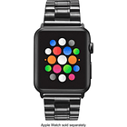 Correa Acero Platinum Compatible Con Apple Watch 41mm Negro 4