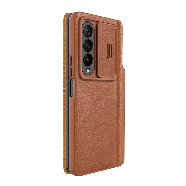 Funda Case Nillkin Qin De Cuero Para Galaxy Z Fold 4 Fold4 Con Portalapiz