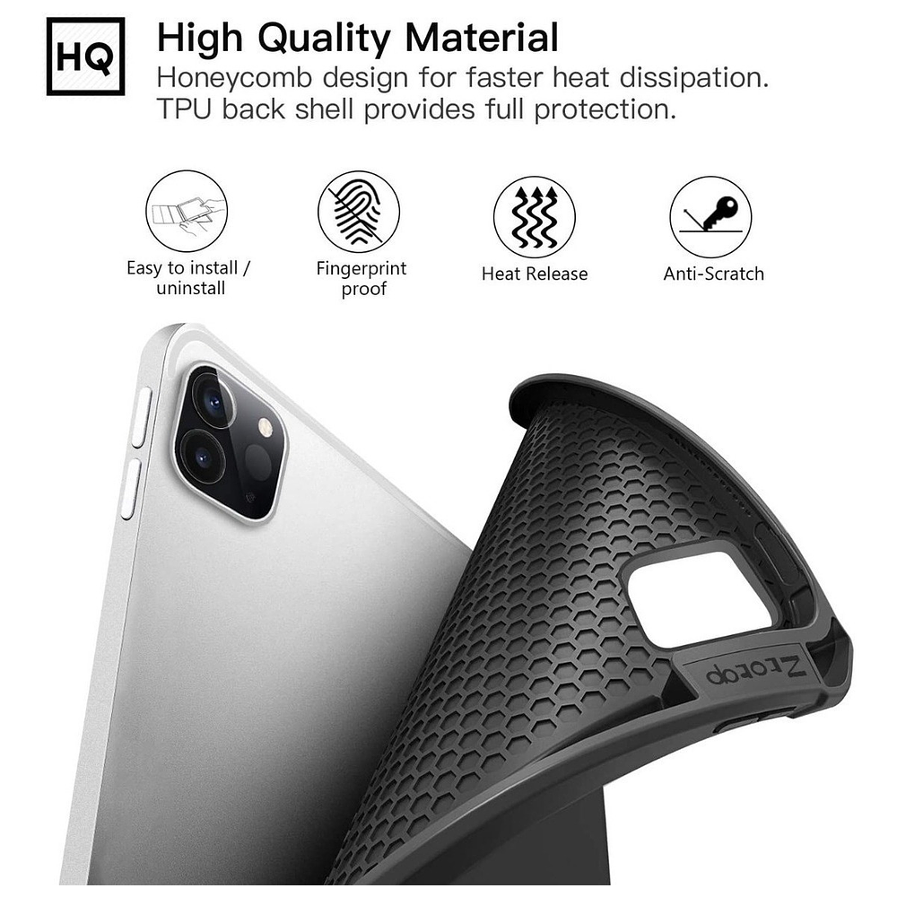 Case Ztotop Para iPad Pro 11 2020 A2228 A2068 C/ Portalápiz 3