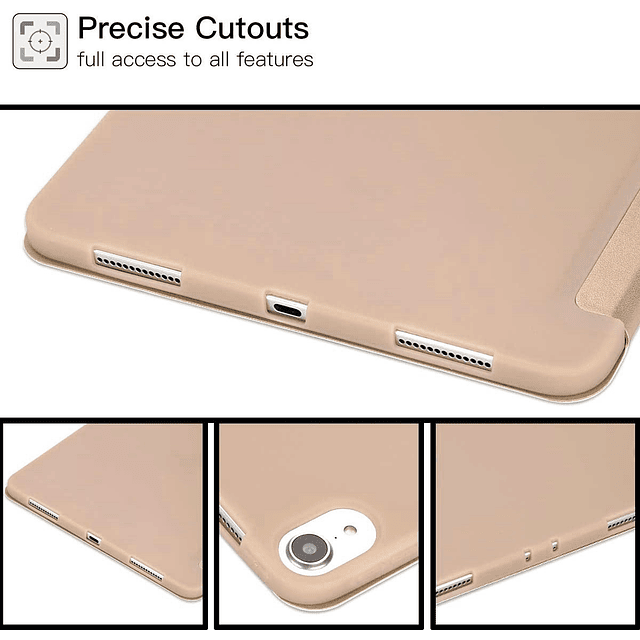 Funda Smart Case Para iPad Pro 11 2018 A1980 A1934 Gold