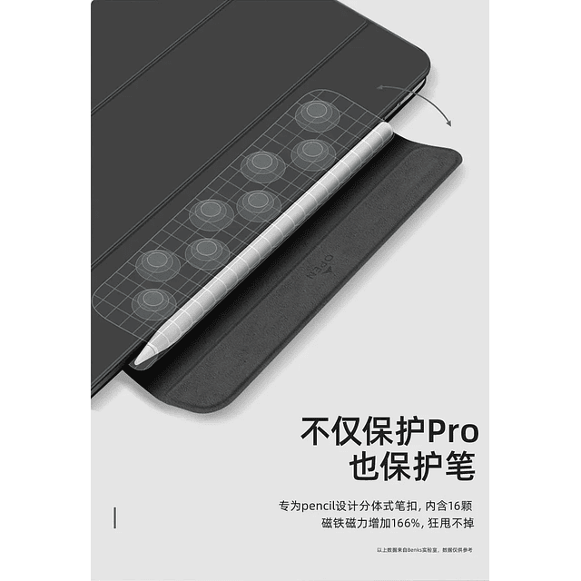 Smart Folio Para iPad Pro 11 2020 A2228 A2068 Case Imantado