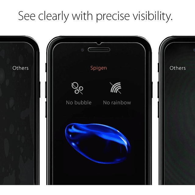 Mica Protector Pantalla Spigen  Para iPhone 7 Plus / 8 Plus