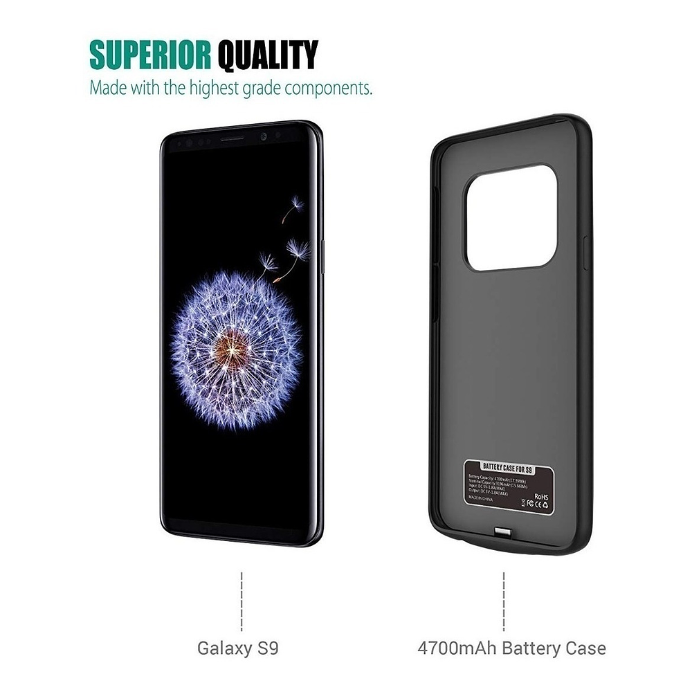 Case Con Batería Zerolemon 4700mah Para Galaxy S9 Normal 5