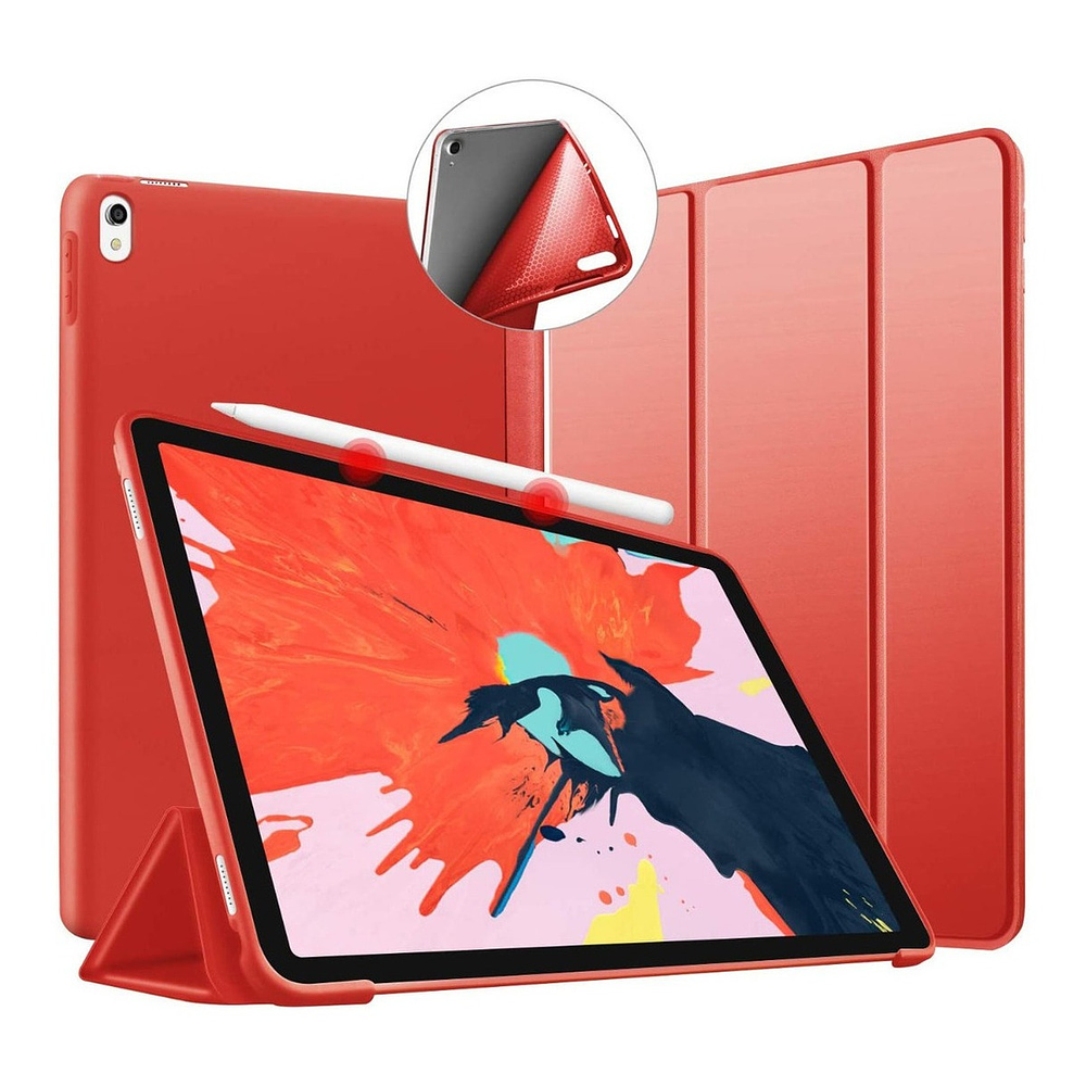 Funda Case Para iPad Pro 11 2018 A1980 A1934 Siliconado Rojo 1