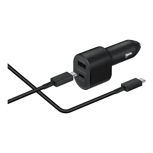 Cargador Dual De Carro Samsung 45w Para S22 Plus Ultra