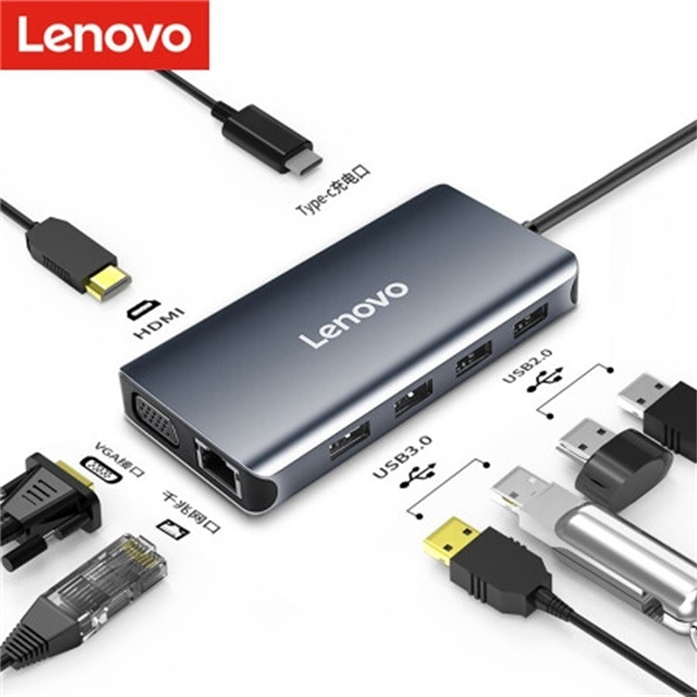 Hub Adaptador Lenovo 8en1 Usb C Hdmi @ Thinkpad X1 Carbon 4