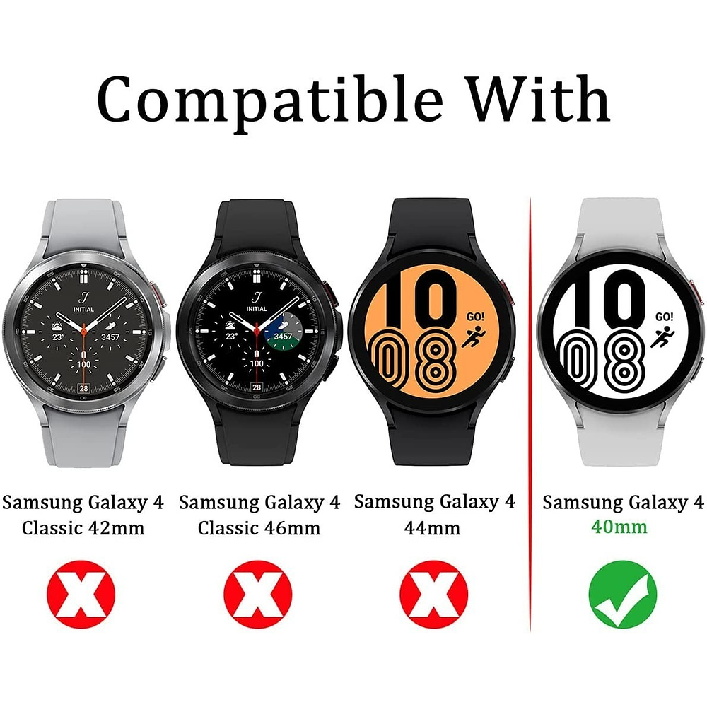 Mica Protector Pantalla Suoman 4pack Para Galaxy Watch4 40mm 2