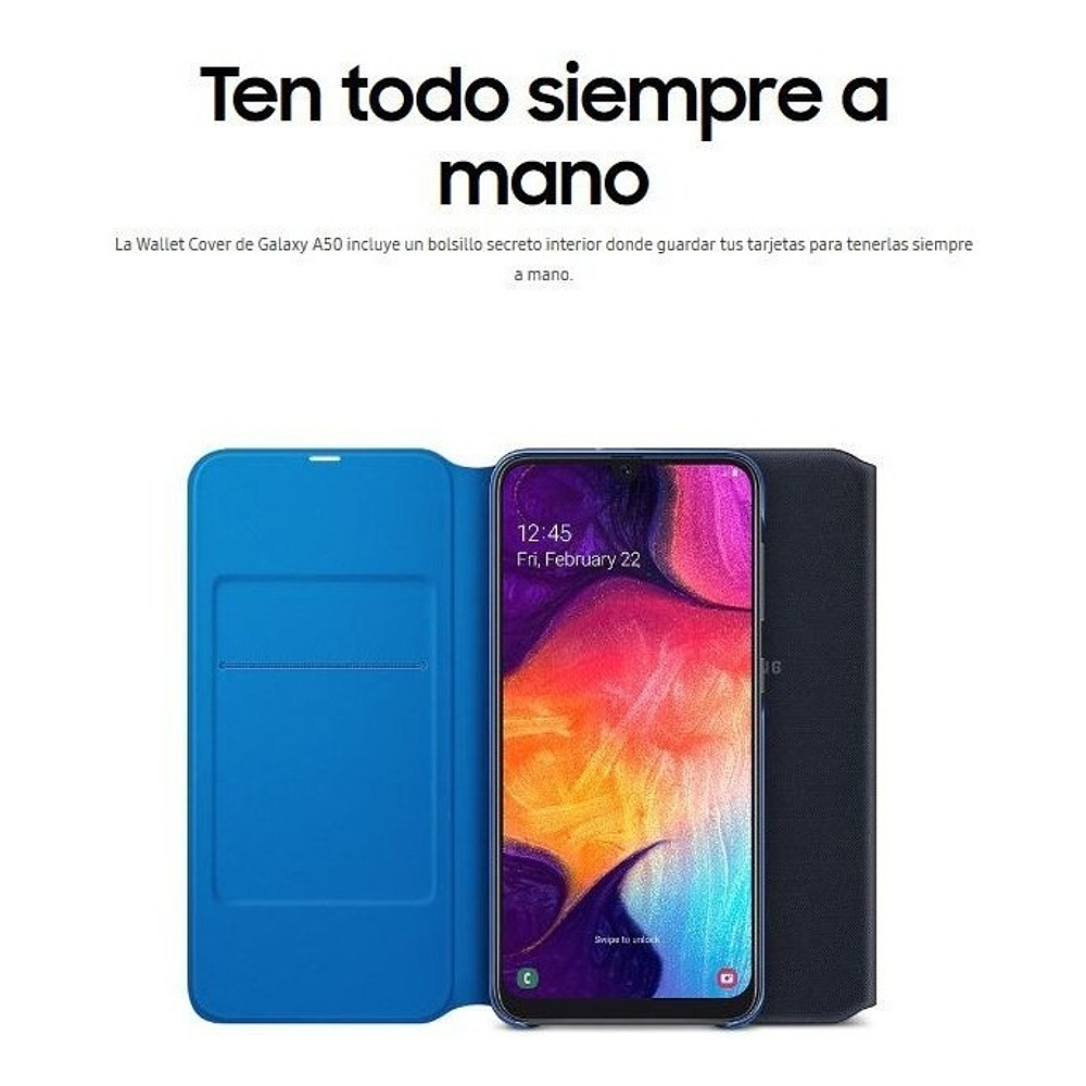 Samsung Flip Wallet Cover Para Galaxy A50 2019 Funda 5