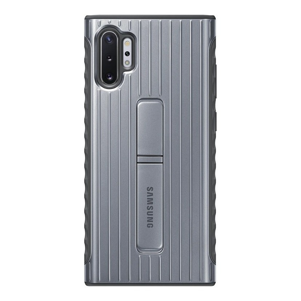 Samsung Protective Standing Cover Case Para Galaxy Note 10 Plus - Silver 1