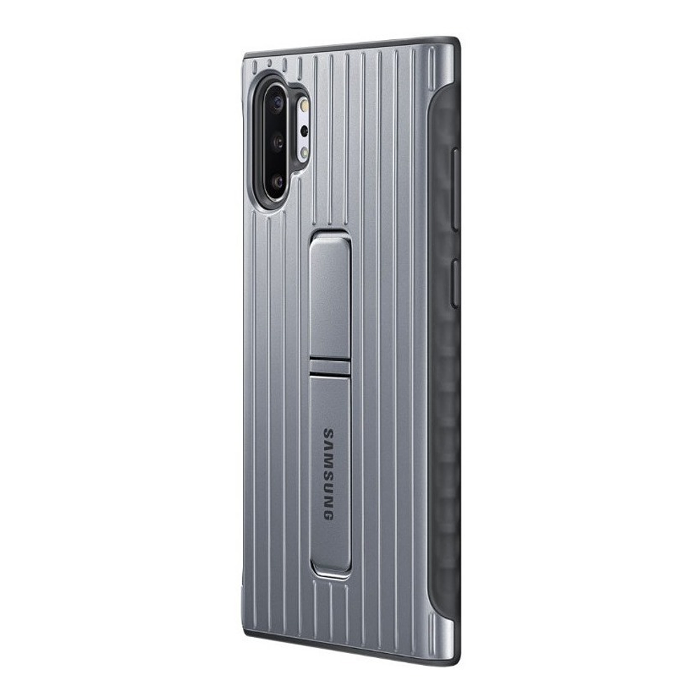 Samsung Protective Standing Cover Case Para Galaxy Note 10 Plus - Silver 2