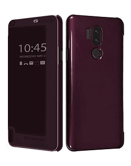 Voia Premium Quick Cover Case Para LG G7 Funda Flip Cerezo