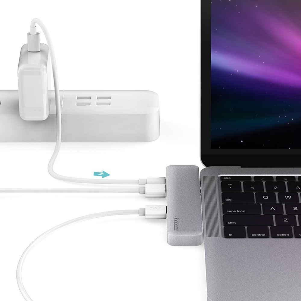 Adaptador Hub Dodocool Usb C Para Macbook Pro 13 M2 A2338 3