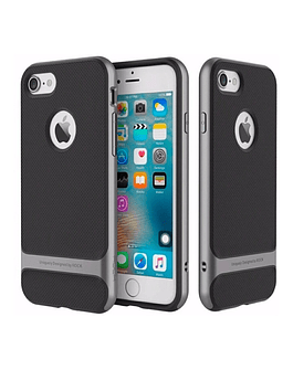 Case Protector Rock Royce Para iPhone 7 Normal Borde Plata