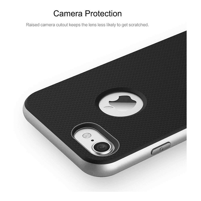 Case Protector Rock Royce Para iPhone 7 Normal Borde Plata