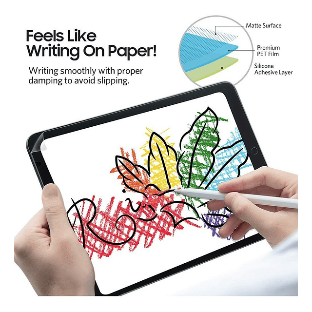 Mica Mate Pet T/ Papel Benks Para iPad Pro 10.5 Air 3 2019