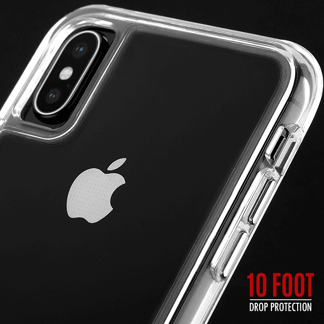 Funda Case Mate Tough Clear Para iPhone X / Xs 5.8 + Mica