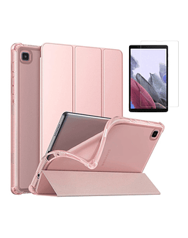 Case Moko Para Galaxy Tab A7 Lite 8.7 T220 T225 + Glass Rose