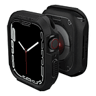 Case Spigen Rugged Armor Compatible Con Apple Watch Serie 4 5 6 Se 1/2 44mm Negro 1