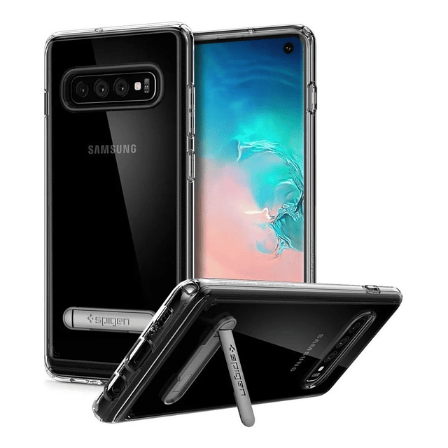 Case Spigen Para Galaxy S10 Normal Ultra Hybrid C/ Apoyo